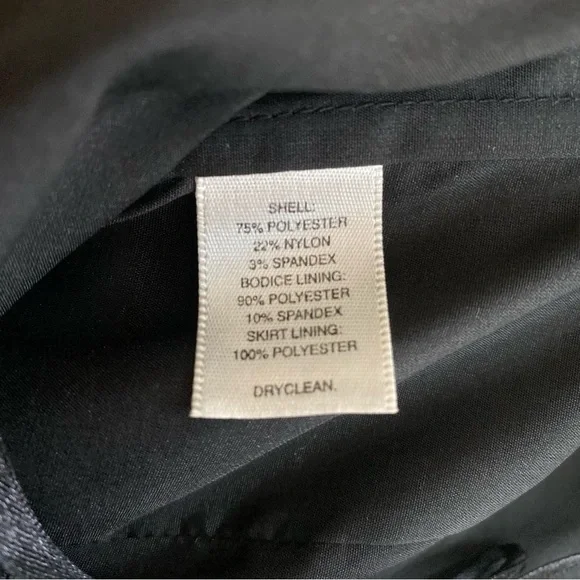 White House Black Market Black Bubble Hem Strapless Women Size 4 Cocktail Party - Picture 13 of 13